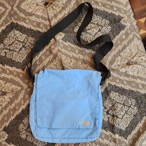 The North Face Light Blue Crossbody Messenger Bag